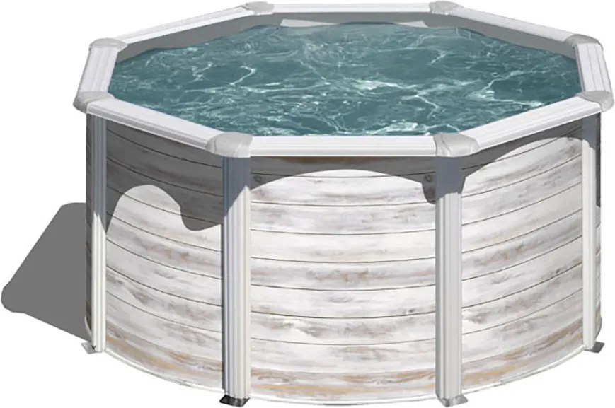 PONTAQUA KIT NORDIC kerek fémfalas családi medence szett 460 x 120 cm