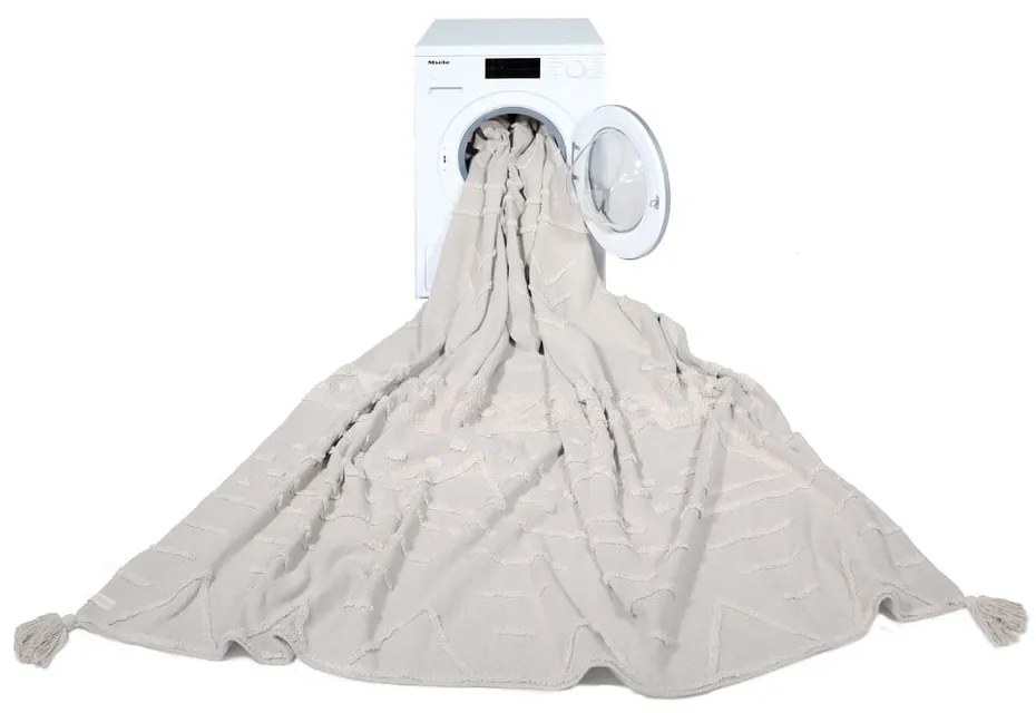 Fehér mosható kézi szövésű pamut szőnyeg 200x300 cm Tribu Natural – Lorena Canals