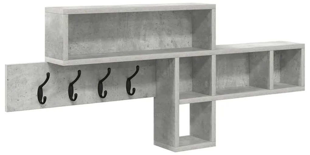 Fali Kabáthorog Beton szürke 100 x 12 x 43.5 cm Faanyag