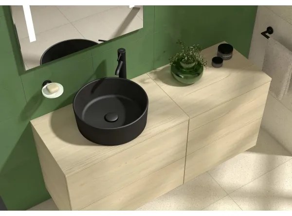 JIKA H8184207161121 - CUBITO 40 cm mosdó kerámia/matt fekete