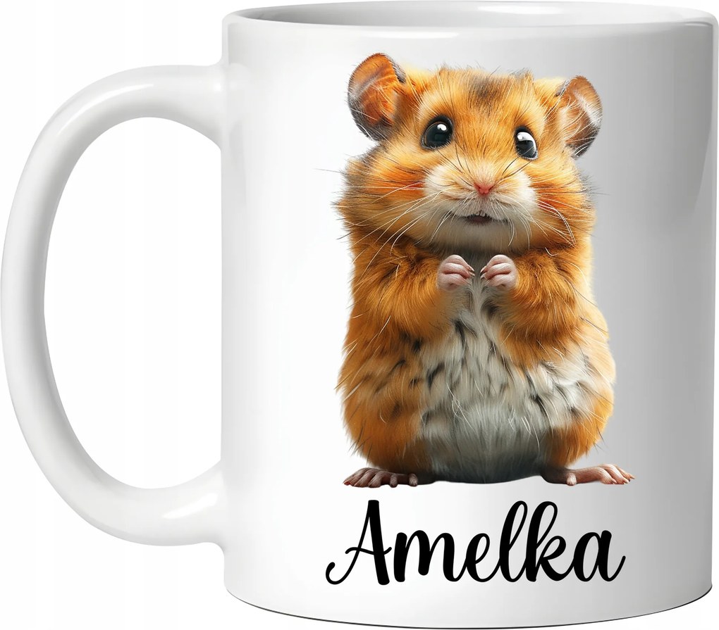 Hörcsög Bögre Hörcsög Születésnapi Ajándék Karácsony bármilyen név +doboz