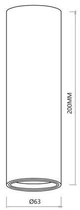 Spotlámpa GENESIS 1xGU10/8W/230V 20 cm arany