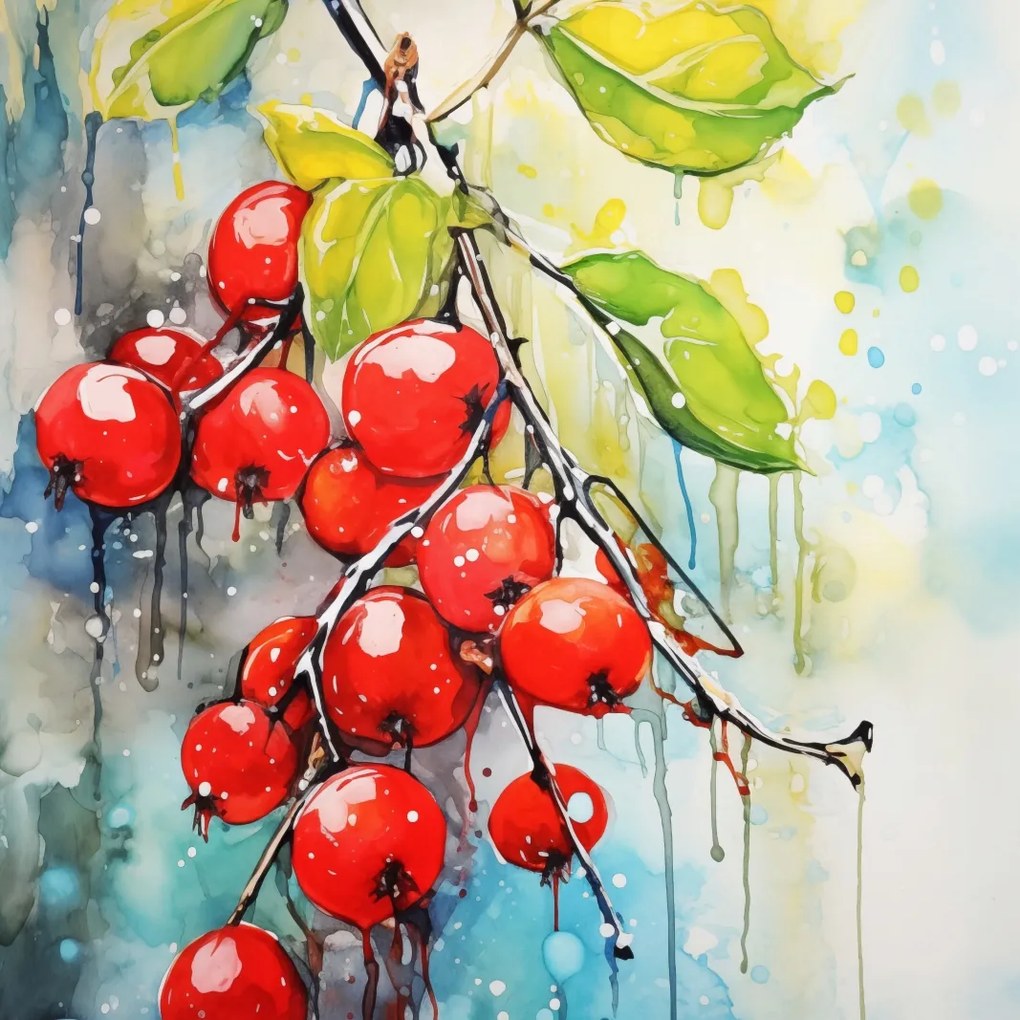 Poszter 90x90cm Véres gyümölcsök szimfóniája