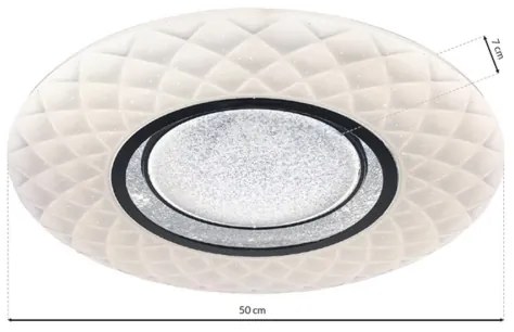 TOKYO LED 48W mennyezeti dimmer, 230V + távirányító