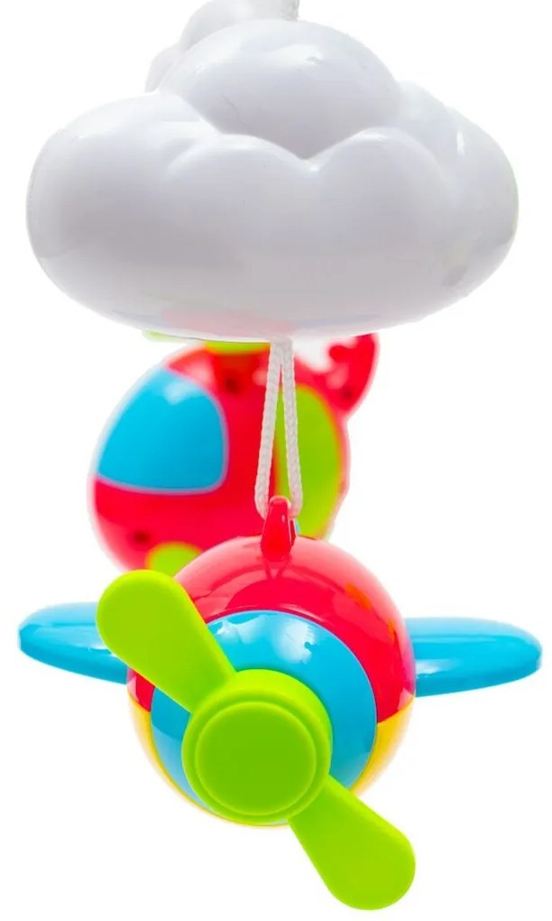 Baby Mix körhinta a kiságy fölé, kivetítővel és távirányítóval, kék színű