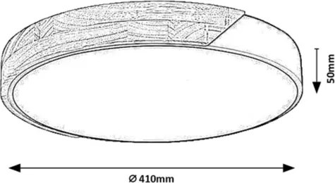 Rabalux 71416 - MAPLE2 LED mennyezeti lámpatest, 24 W, 230 V, 4000 K, átmérő 41 cm