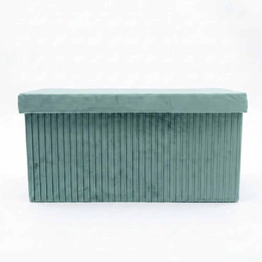 MALAGA összehajtható tárolós puff 76 cm ,menta