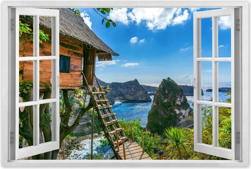 Poszterek 90x60 Faház Tenger