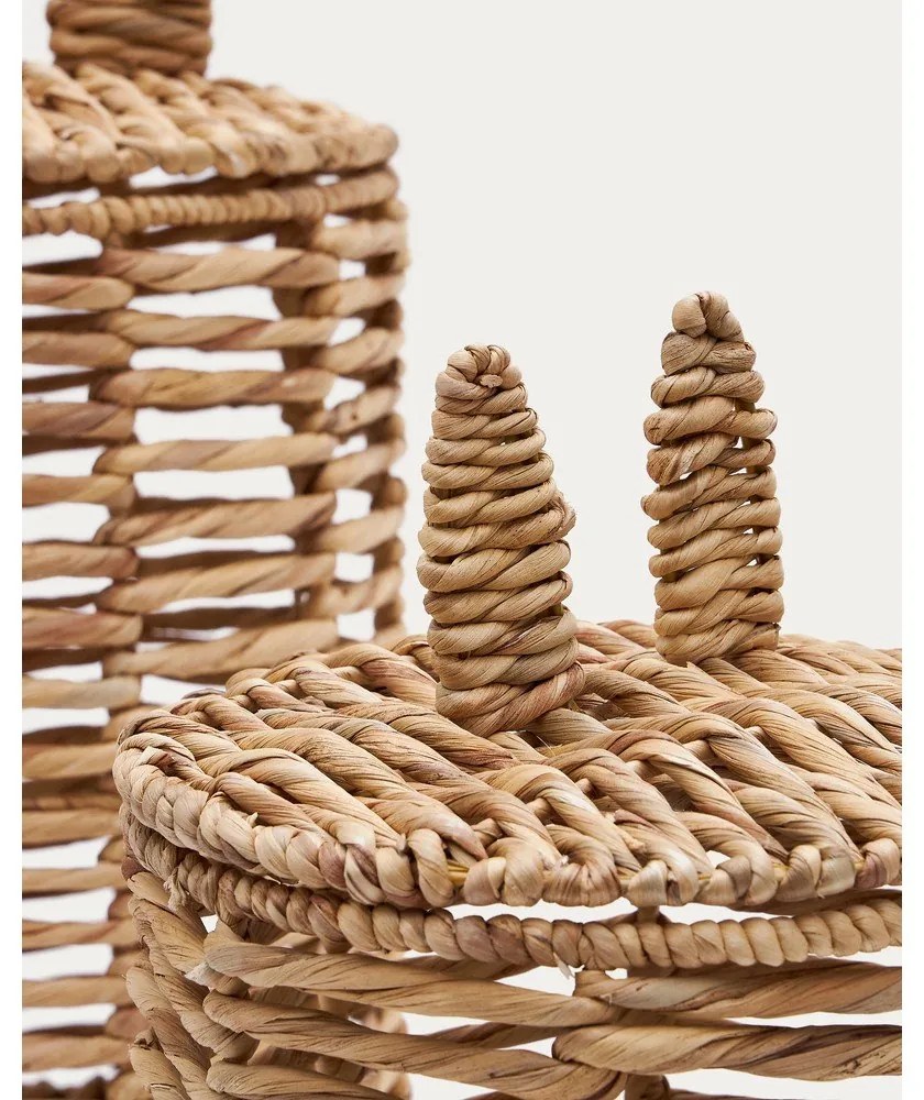 Natúr színű vízijácint játéktároló kosár szett 2 db-os ø 30x50 cm Venezia – Kave Home