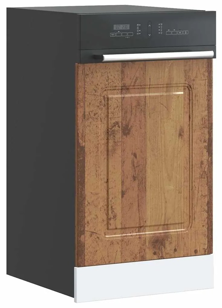 vidaXL mosogatógép panel Kalmar régi fa 45x1,5x67 cm gépesített fa
