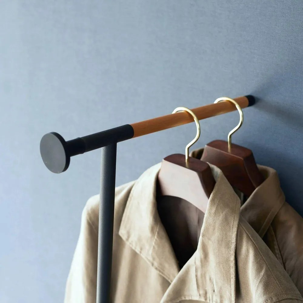 Fekete fém fali fogas 38,5 cm Tower – YAMAZAKI