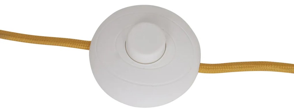 Retro állólámpa mustár sárga matt üveggel - Fedde