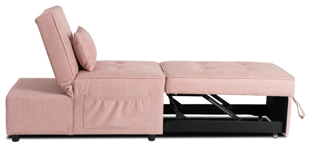 Ágyazható Fotel Rózsaszín Színben. IBERIS 67 cm