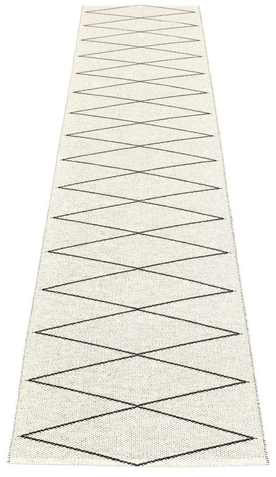 Fekete kültéri-beltéri futószőnyeg 70x320 cm Max Black – Pappelina