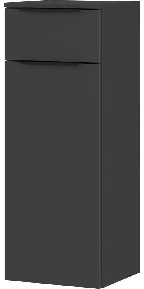 Antracitszürke magas-fali fürdőszoba szekrény 36x93 cm Crandon – Germania