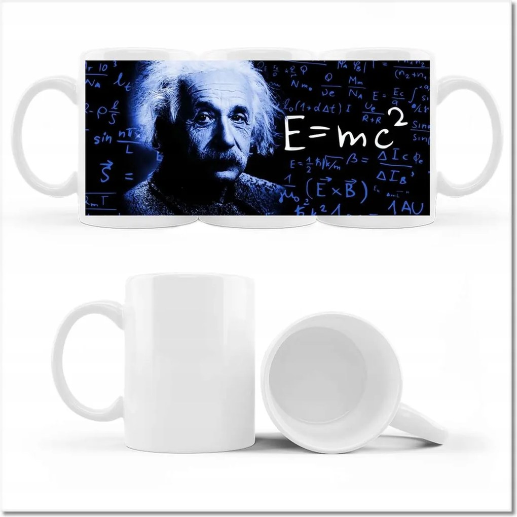 Einstein Classic Blue nyomott mintás bögre