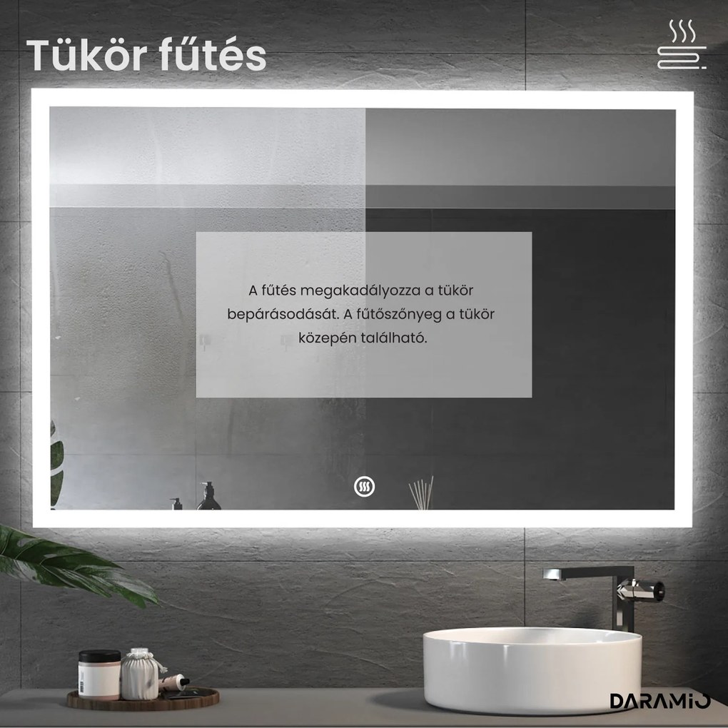 Tükör LED világítással F1