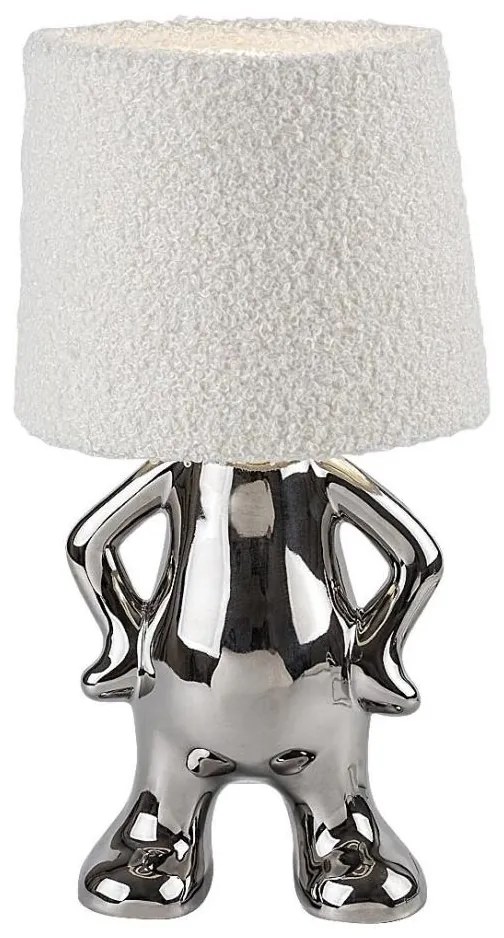 Rabalux 74216 - Asztali lámpa SMURFY 1xE14/40W/230V fényezett króm