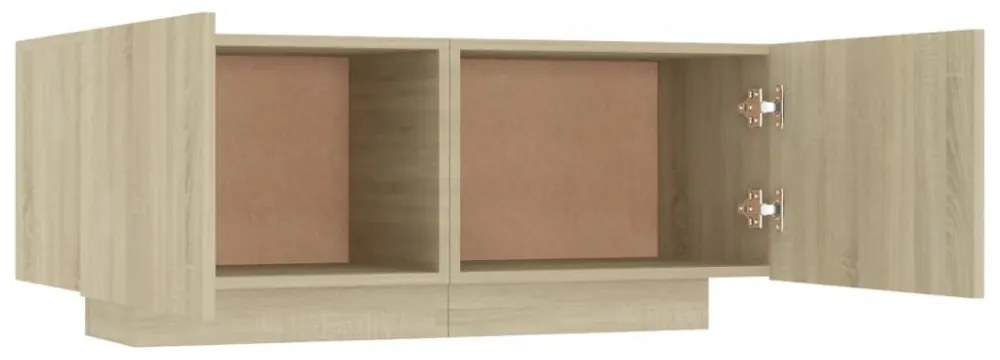 sonoma-tölgy színű forgácslap éjjeliszekrény 100 x 35 x 40 cm