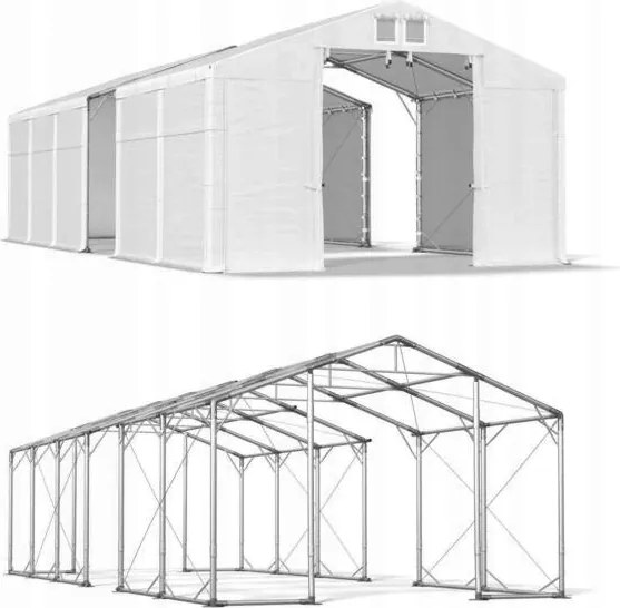 Garázs sátor 5x14m [2,5m] Tömör Das 620 P