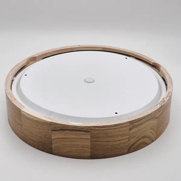 Fürdőszobai mennyezeti lámpa OAK 3xE27/15W/230V tölgy, átm. 37 cm IP54