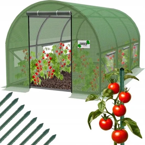 Kerti Alagút Fólia Üvegház 4 x 2,5 x 2 m 10m2