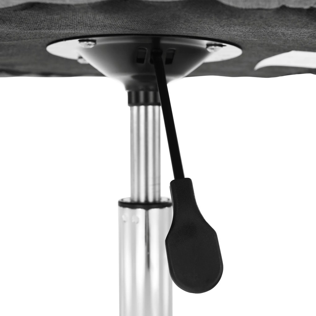 Irodai szék, szürke/króm, EDIZ