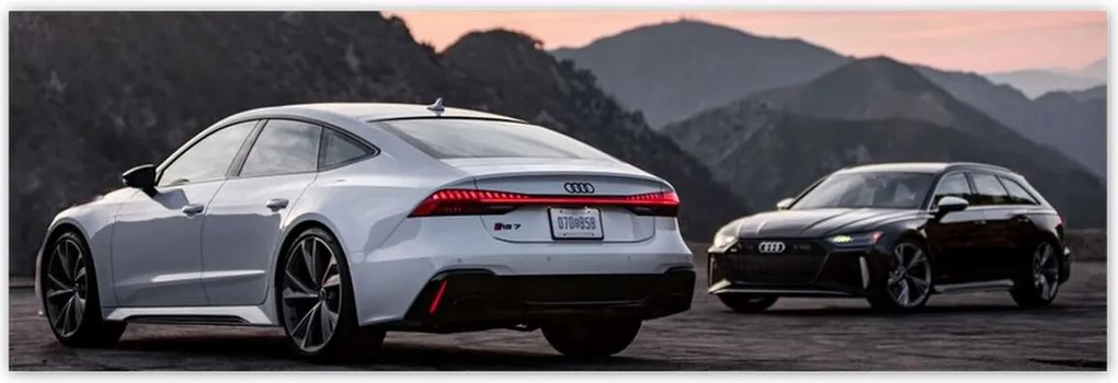 Poszterek 200x66 Fehér Audi RS7 Autó