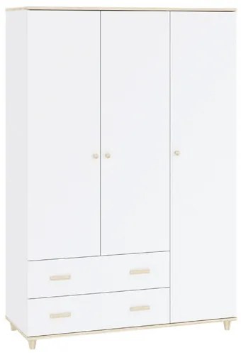 GOODY Gardróbszekrény Fehér Színben. 120 cm.
