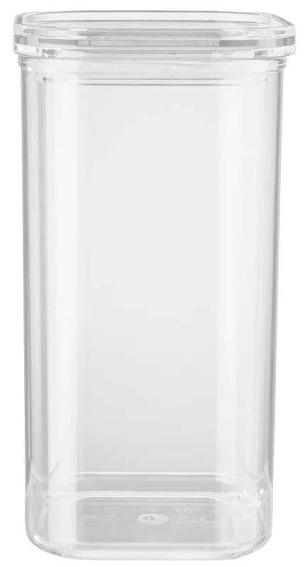 CLEARANCE átlátszó tárolóedény, négyzet alapú 1700 ml