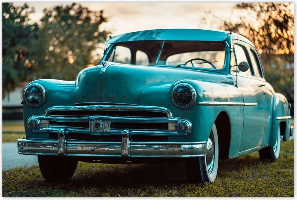Poszterek 120x80 Kék Dodge Autó