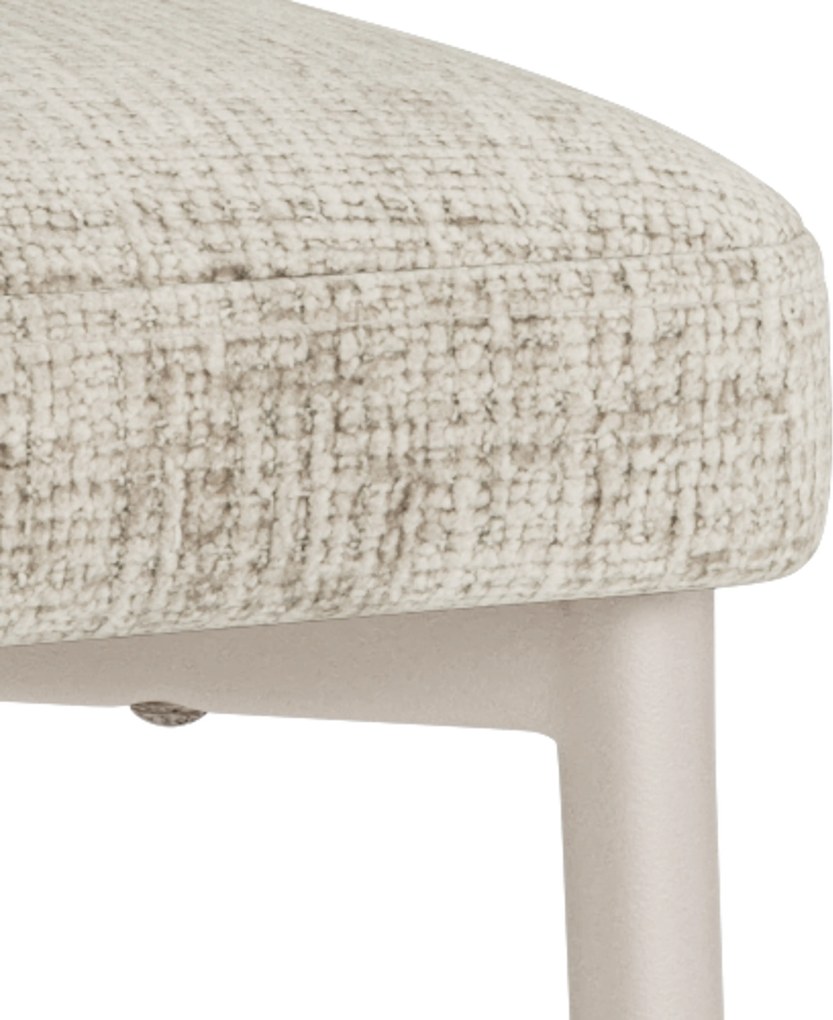 MAZZONI EXPORT IRIS Bézs (Juto 4 szövet)/szürke-bézs váz (cashmere) - MODERN KÁRPITOZOTT SZÉK BOHO STÍLUSÚ NAPPALIBA/ÉTKEZŐBE