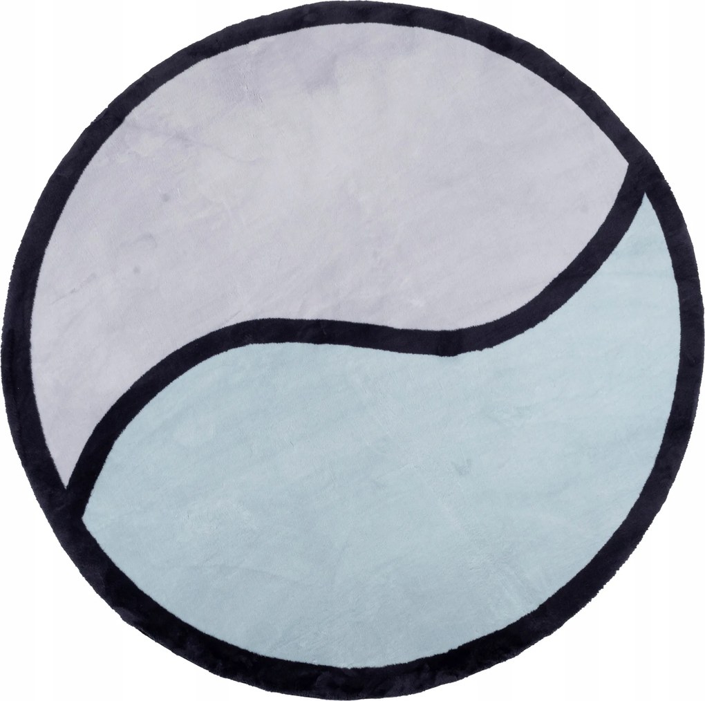 Modern Plüss Gyerekszoba Szőnyeg Puha Szép Kör 120x120CM