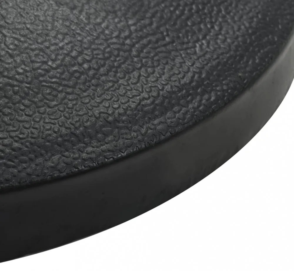 félkör alakú fekete műgyanta napernyőtalp 9 kg