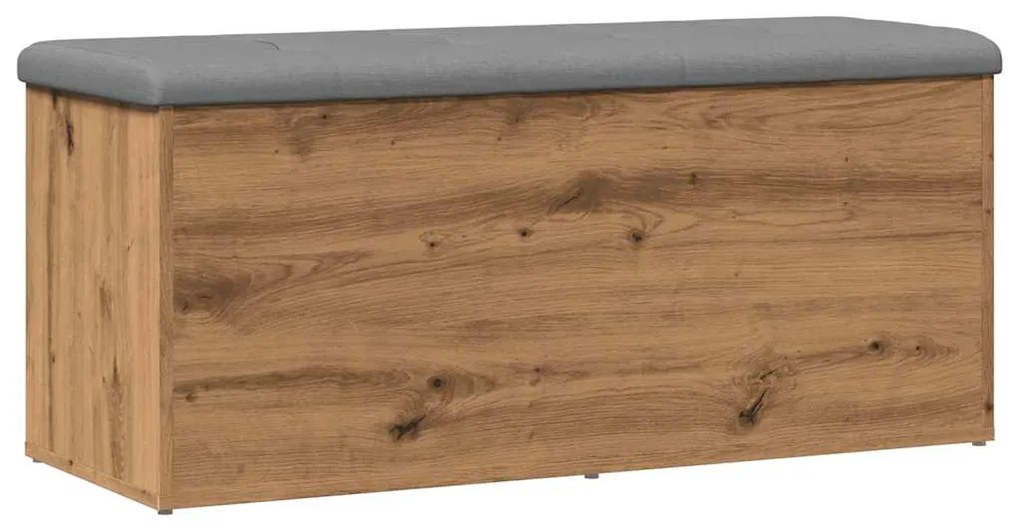 kézműves tölgy szerelt fa tárolópad 102x42x45 cm