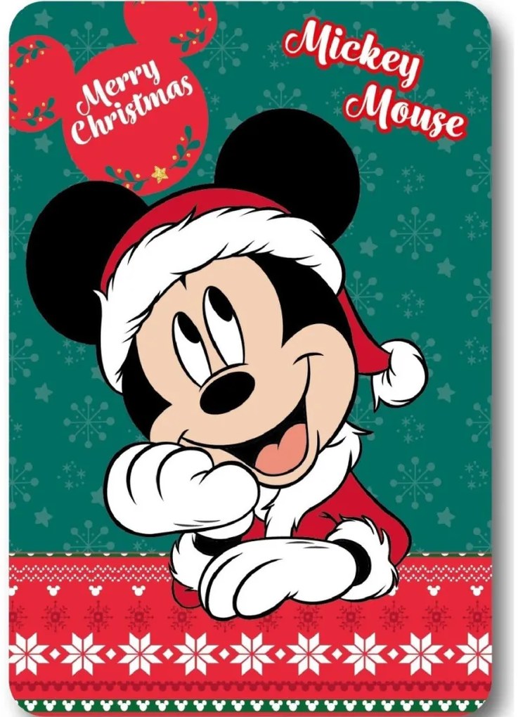 Disney Mickey Festive Karácsonyi polár takaró 100x140cm