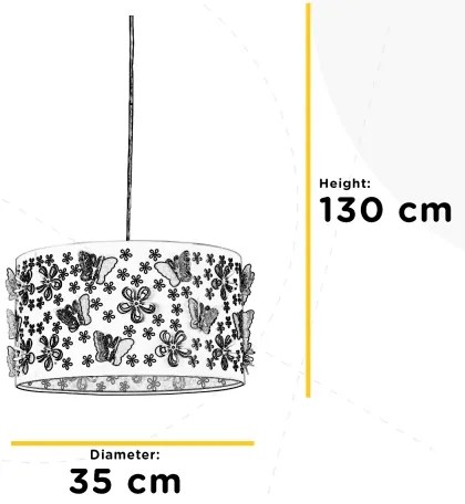 ONLI - Gyerek csillár TITILLA 1xE27/22W/230V lila/fehér