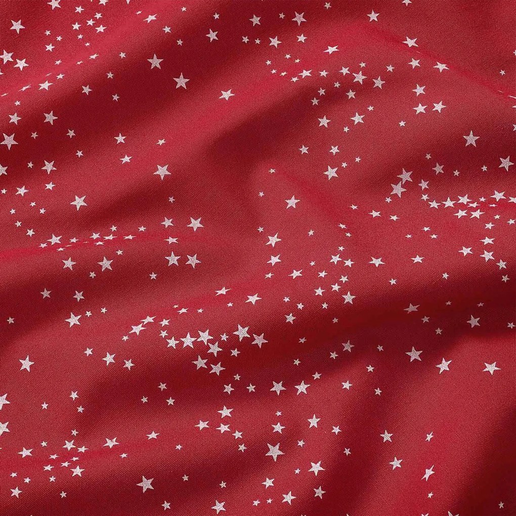Goldea szögletes terítő valencia - csillagok piroson 100 x 140 cm