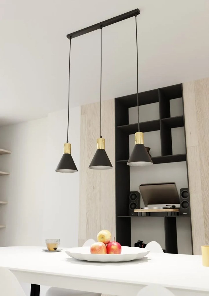 Emibig modern függeszték rosa fekete arany emi1388/3