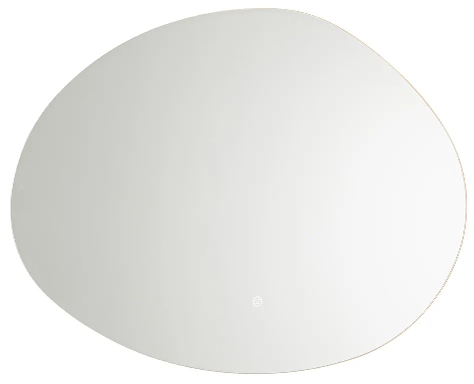 Fürdőszoba tükör 80 cm LED-del és tükörfűtéssel - Biba