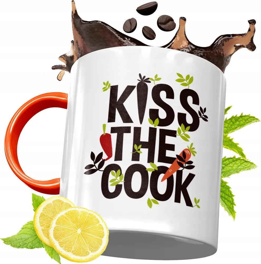 Narancssárga Bögre Szakácsnak Tökéletes Ajándék fényképes nyomtatással