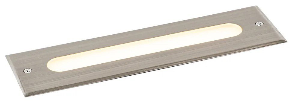 Modern talajszpot acél 30 cm LED-del IP65 - Eline