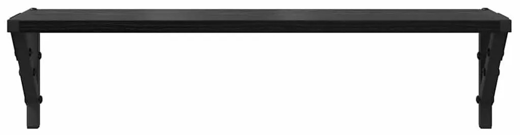 vidaXL Falpolcok 2 pcs Fekete tölgy 60 x 15 x 15,5 cm Faanyag