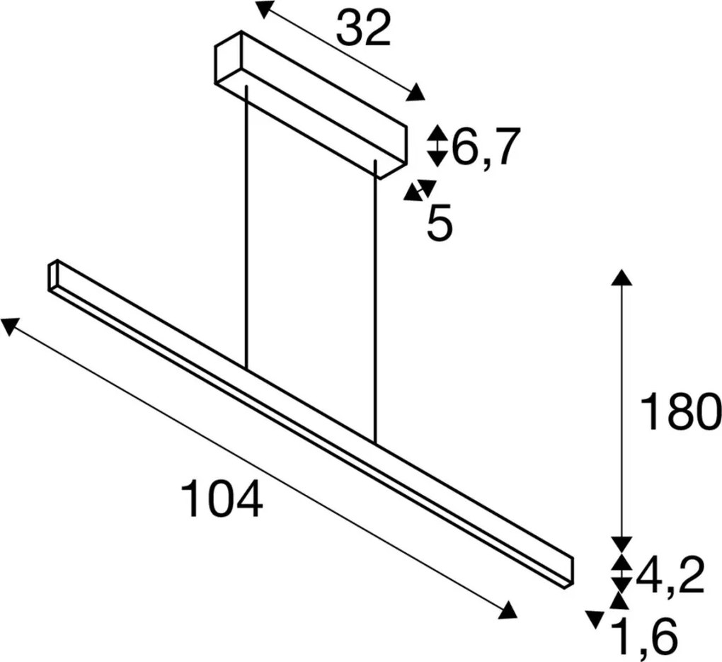 SLV 1006187 ONE Modern Led Függesztett Lámpa Sárgaréz LED IP20