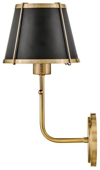 Hinkley HK-CLARKE1-BR-BK - Fali lámpa CLARKE 1xE27/40W/230V réz/fekete