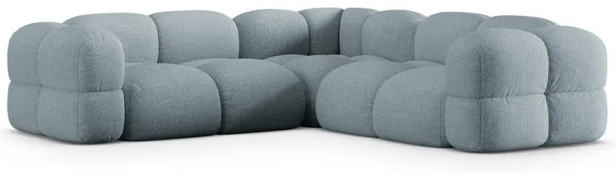 Világoskék sarokkanapé Loretto – Cosmopolitan Design