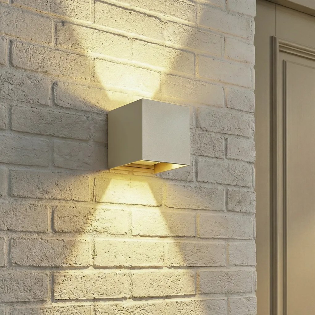 Modern Kültéri Fali Lámpa Bézs LED-del 2 Fényforrású IP54 - Edwin