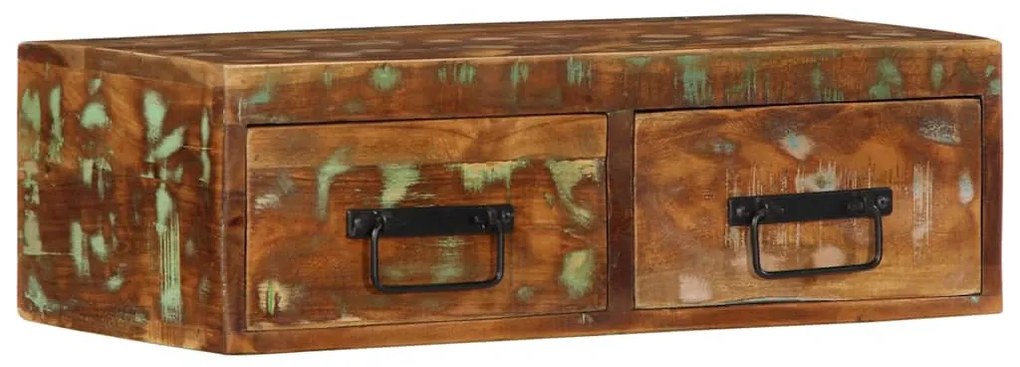 tömör újrahasznosított falra szerelhető TV-szekrény 60x30x19 cm