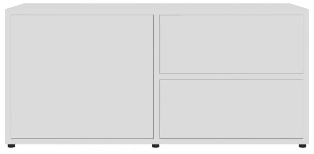 fehér szerelt fa TV-szekrény 80 x 34 x 36 cm