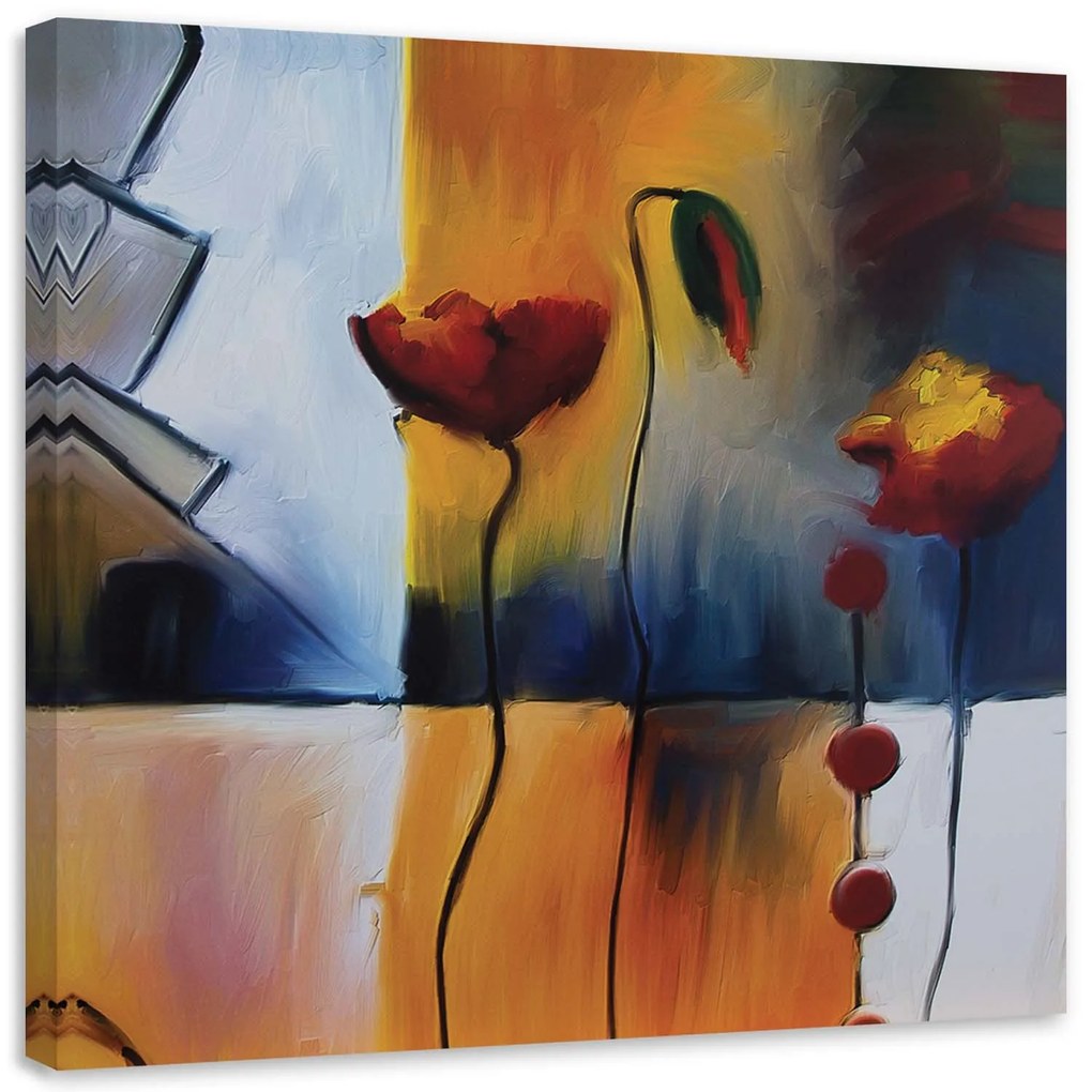 Gario Vászonkép Két pipacs és egy bimbó Méret: 40 x 40 cm